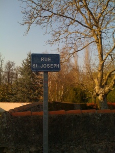 And my new village of St Hilaire has already named a road after me.
